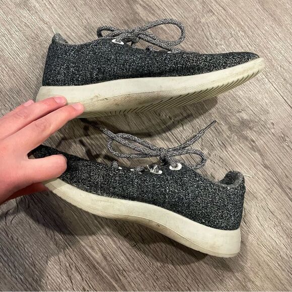 ALLBIRDS The Wool Runners Heathered Gray Wool Sneakers - Picture 9 of 11